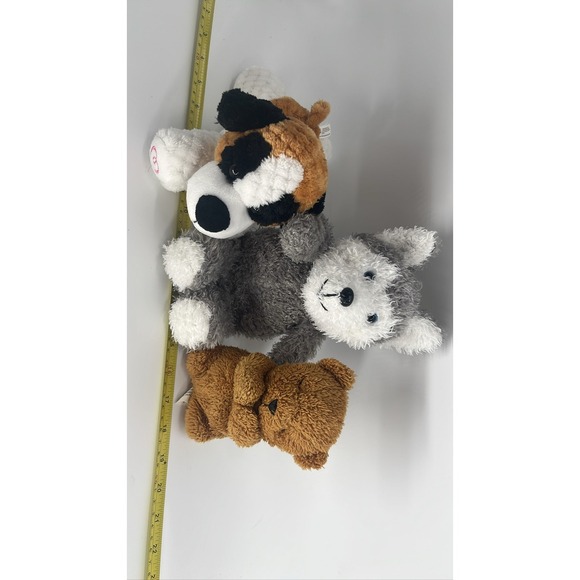 The Unbranded Brand Other - Stuffed Animal Lot:‎ Husky Dog, Bear, Terrier Puppy